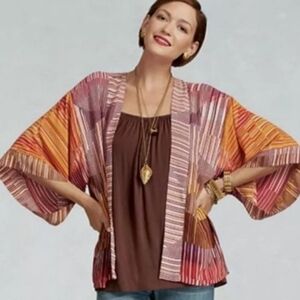 CAbi Mon Ami Geometric Print Kimono M